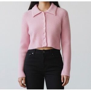 ERL Cheerleader Cardigan Pink size Small